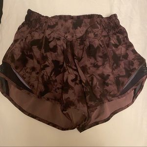 Lululemon Purple hotty hot shorts